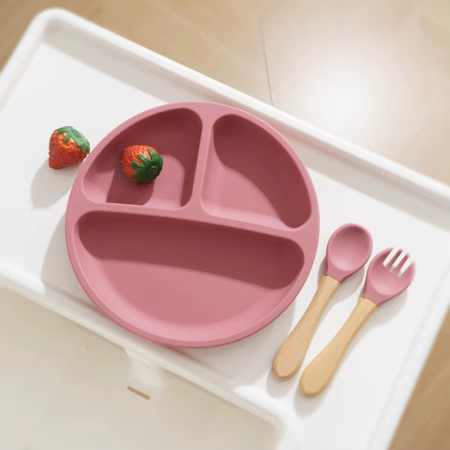 Best 3PCS Silicone Baby Feeding Set in USA