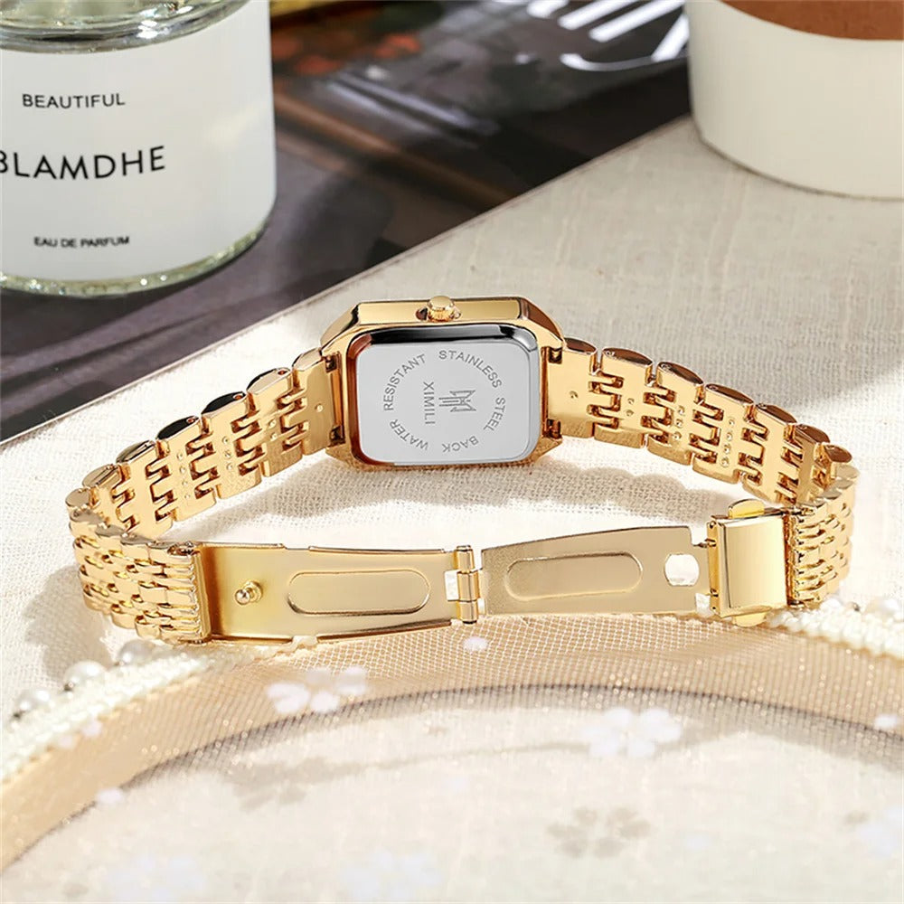 Best Luxury Women’s Gold Plated Square Watch in USA