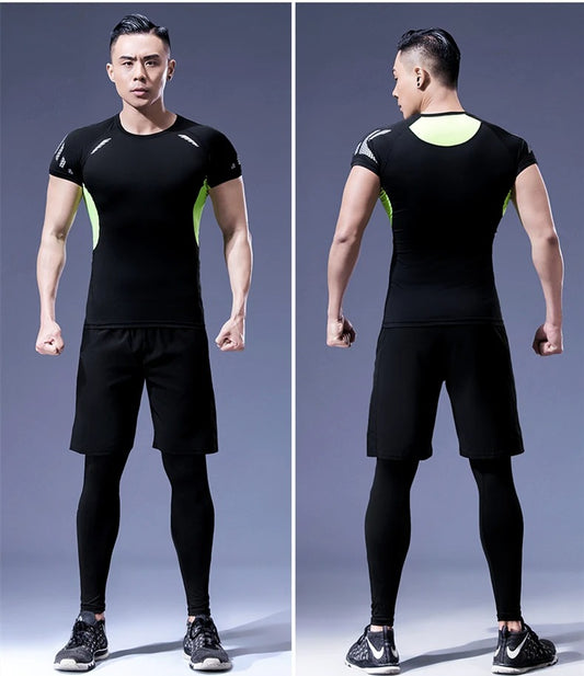 Best Men’s Compression Gym Sportswear Set – Dry Fit Running & Basketball Tracksuit in USA