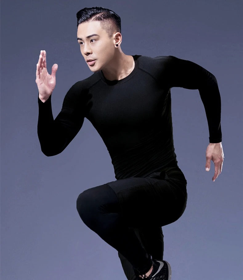 Best Men’s Compression Gym Sportswear Set – Dry Fit Running & Basketball Tracksuit in USA
