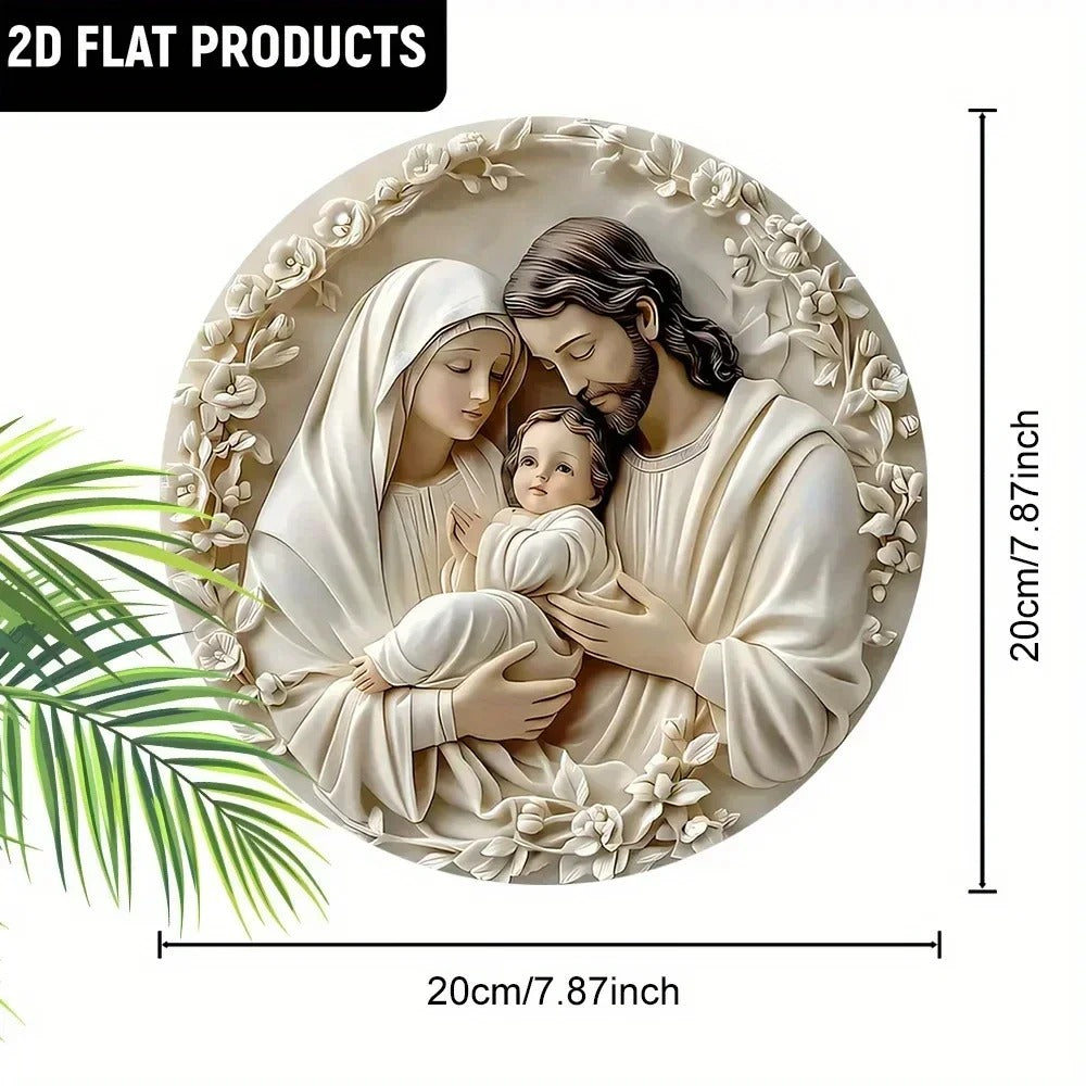 Best 2D Wooden Baptism Prayer Round Hanging Decoration in USA