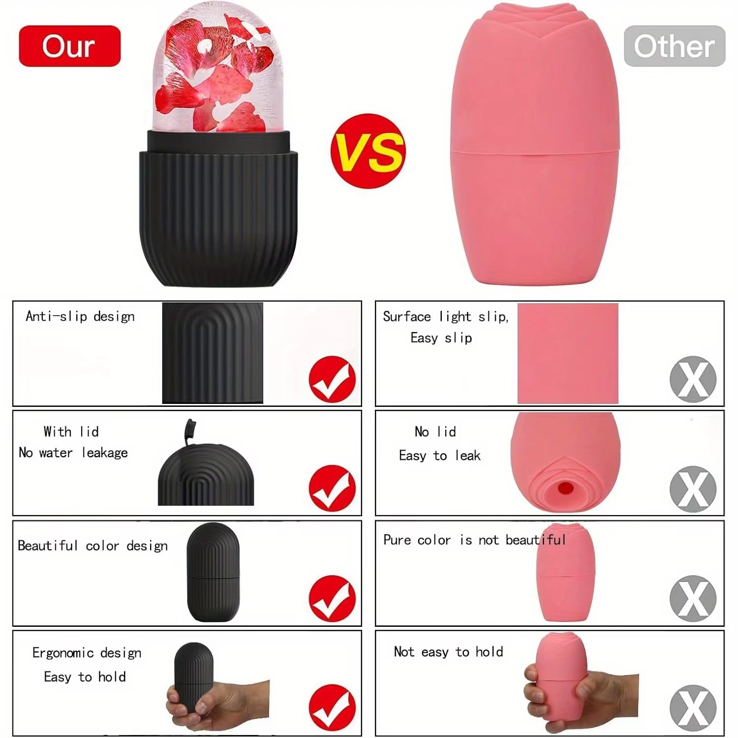 Best Silicone Ice Cube Face Roller in USA