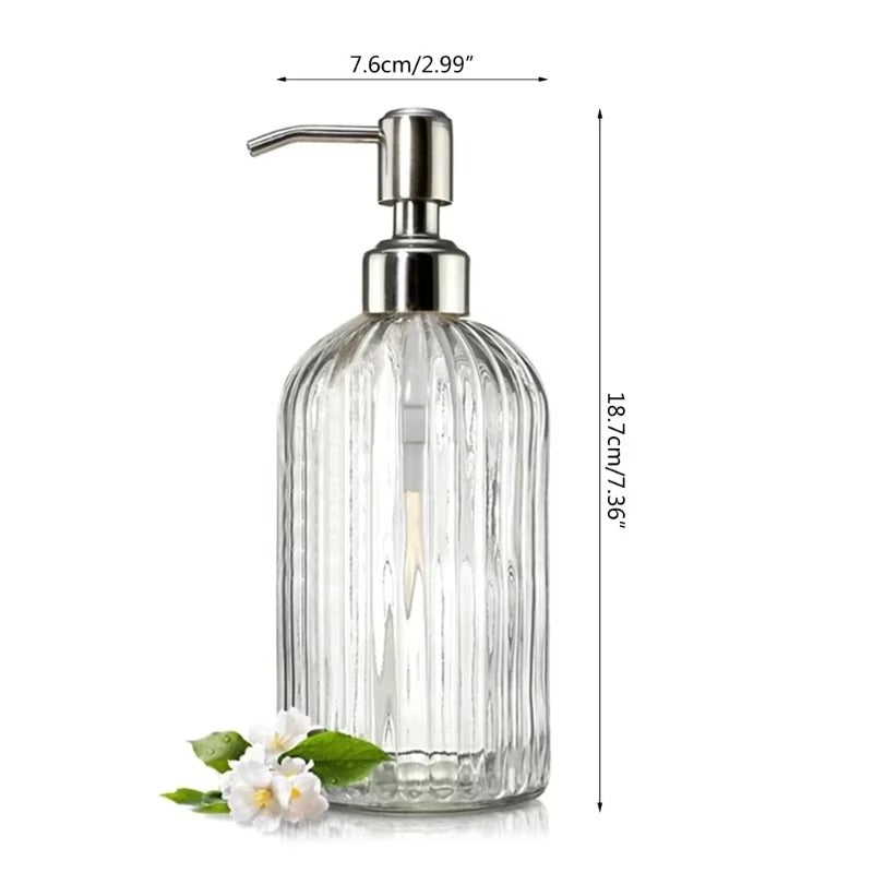 Best Clear Glass Soap Dispenser Bottle in USA