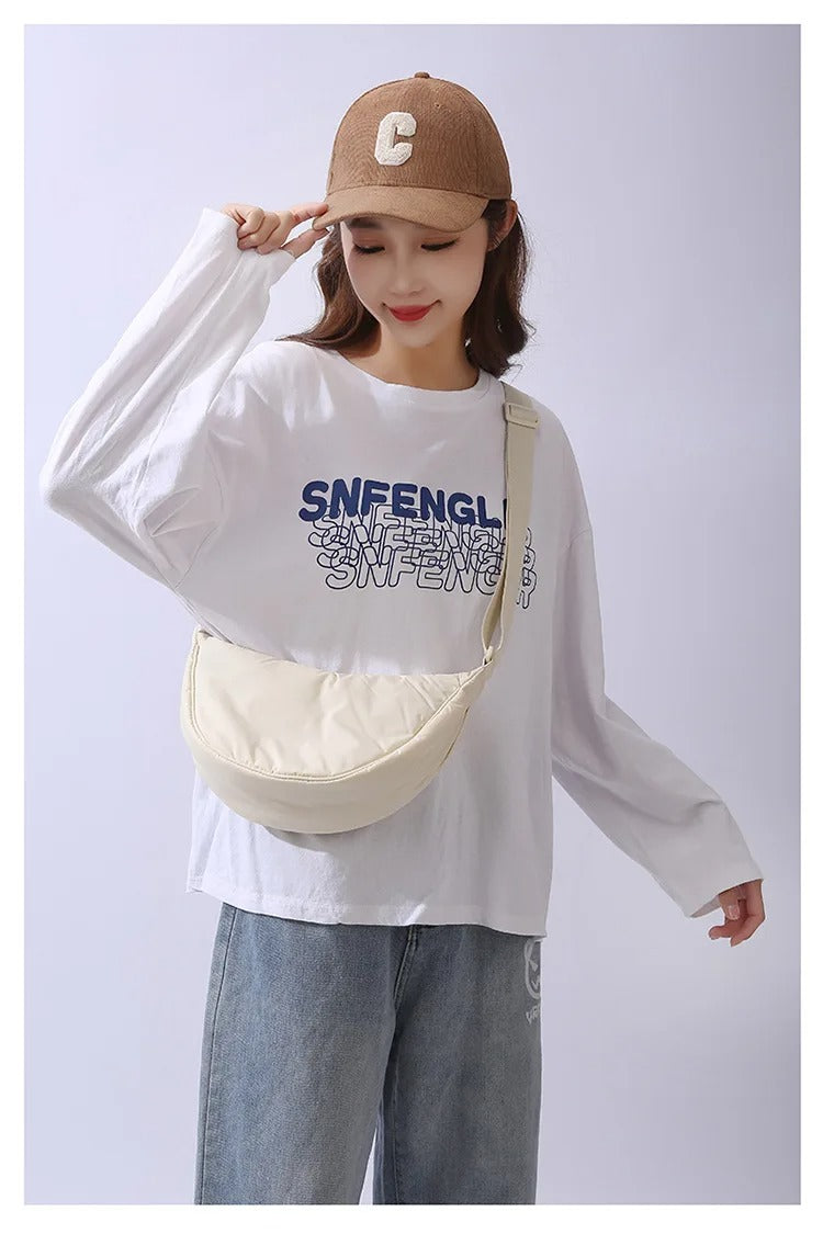 Best Women’s Messenger Bag – Simple Nylon Crossbody Shoulder Bag iin USA