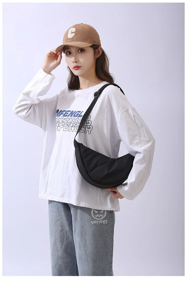 Best Women’s Messenger Bag – Simple Nylon Crossbody Shoulder Bag iin USA