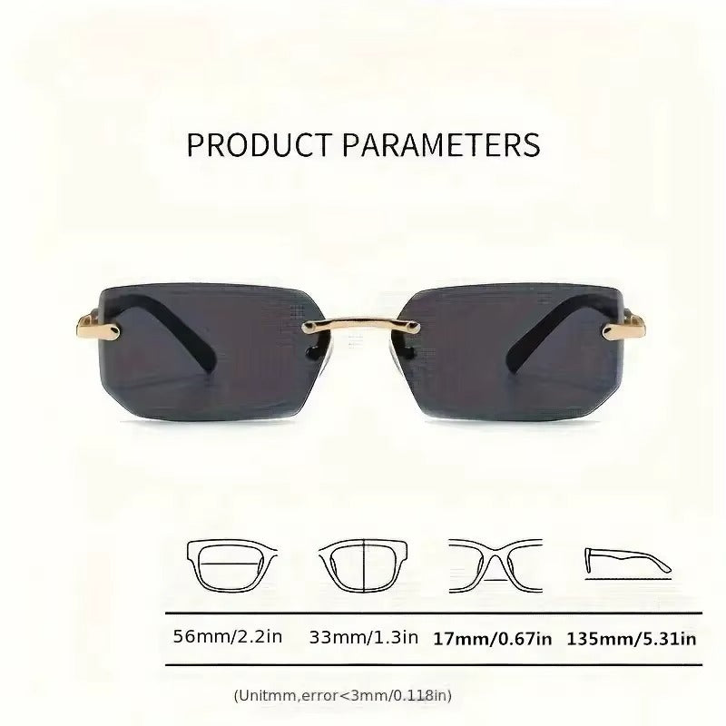 Best Rimless Rectangle Sunglasses in USA