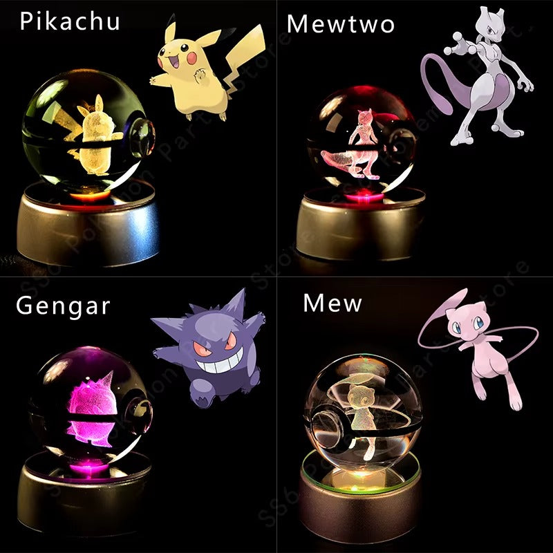 Best 3D Pokémon Crystal Ball Night Light in USA 