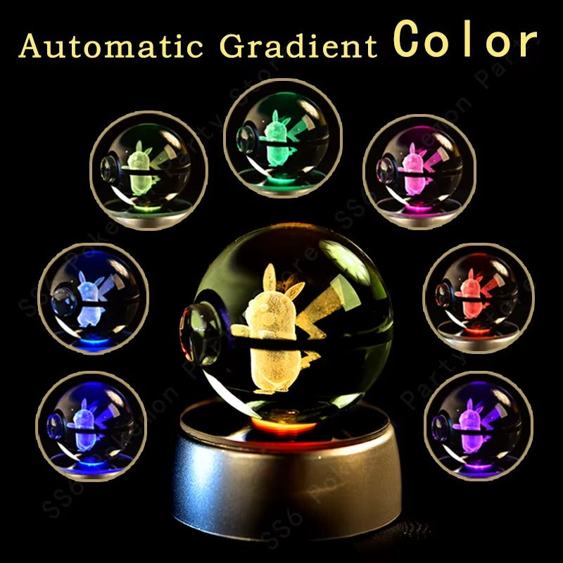 Best 3D Pokémon Crystal Ball Night Light in USA 