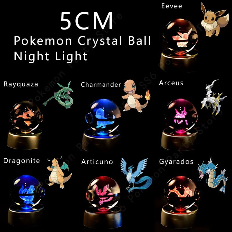 Best 3D Pokémon Crystal Ball Night Light in USA 