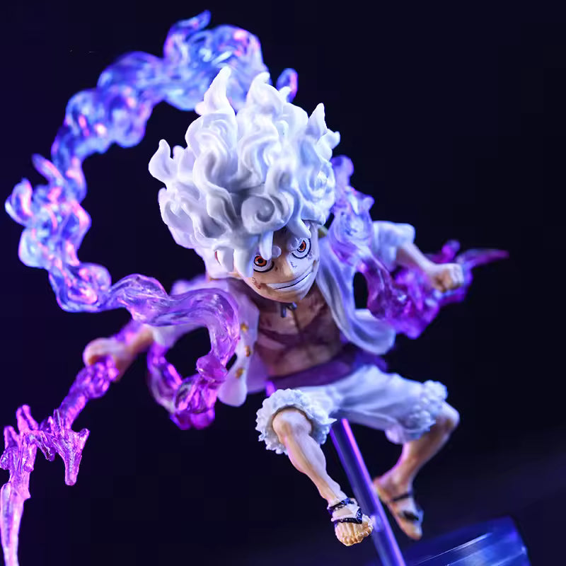 10cm Luffy Gear 5 Sun God Nika Action Figure – Anime PVC Collectible Statue Toy from One Piece