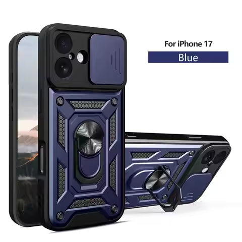 Best Heavy Duty iPhone Case with Sliding Camera Cover & Card Holder in USA