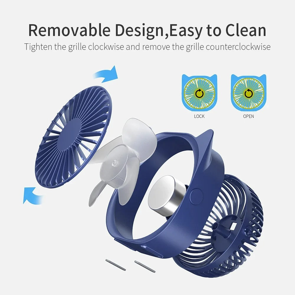 Best Mini USB Fan Portable Rechargeable in USA