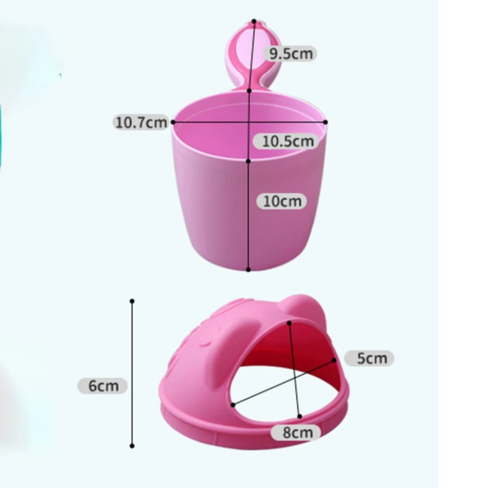 Best Cute Cartoon Baby Bath Cap & Shampoo Rinse Cup in USA