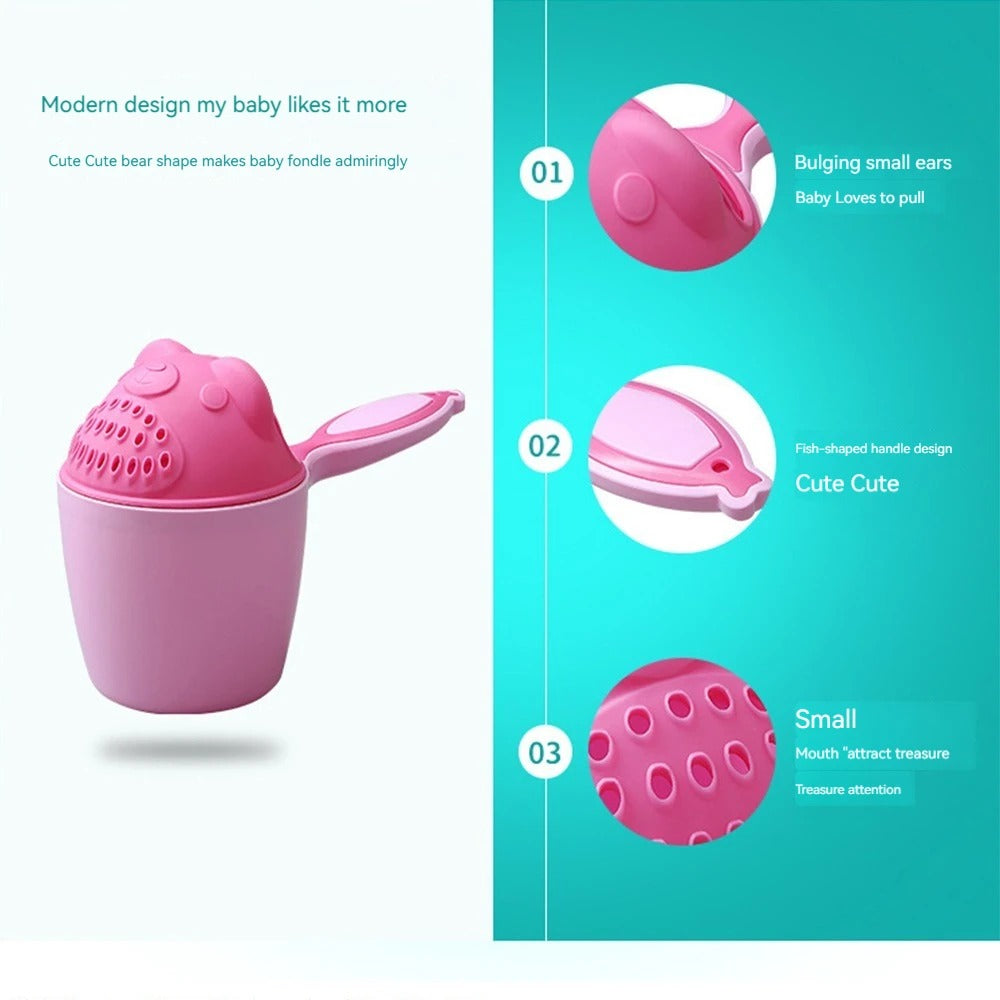 Best Cute Cartoon Baby Bath Cap & Shampoo Rinse Cup in USA
