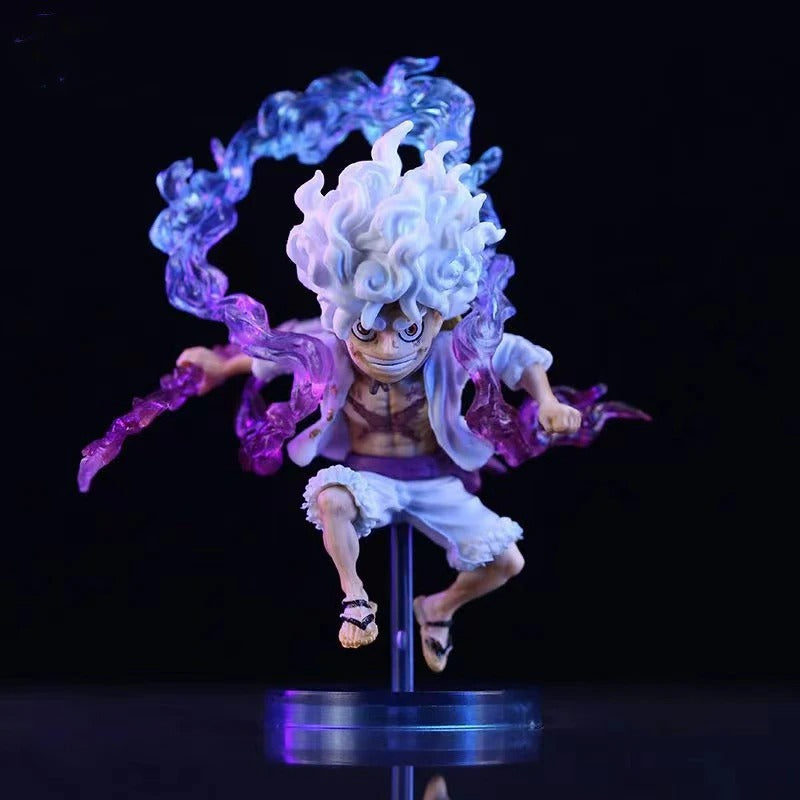 10cm Luffy Gear 5 Sun God Nika Action Figure – Anime PVC Collectible Statue Toy from One Piece