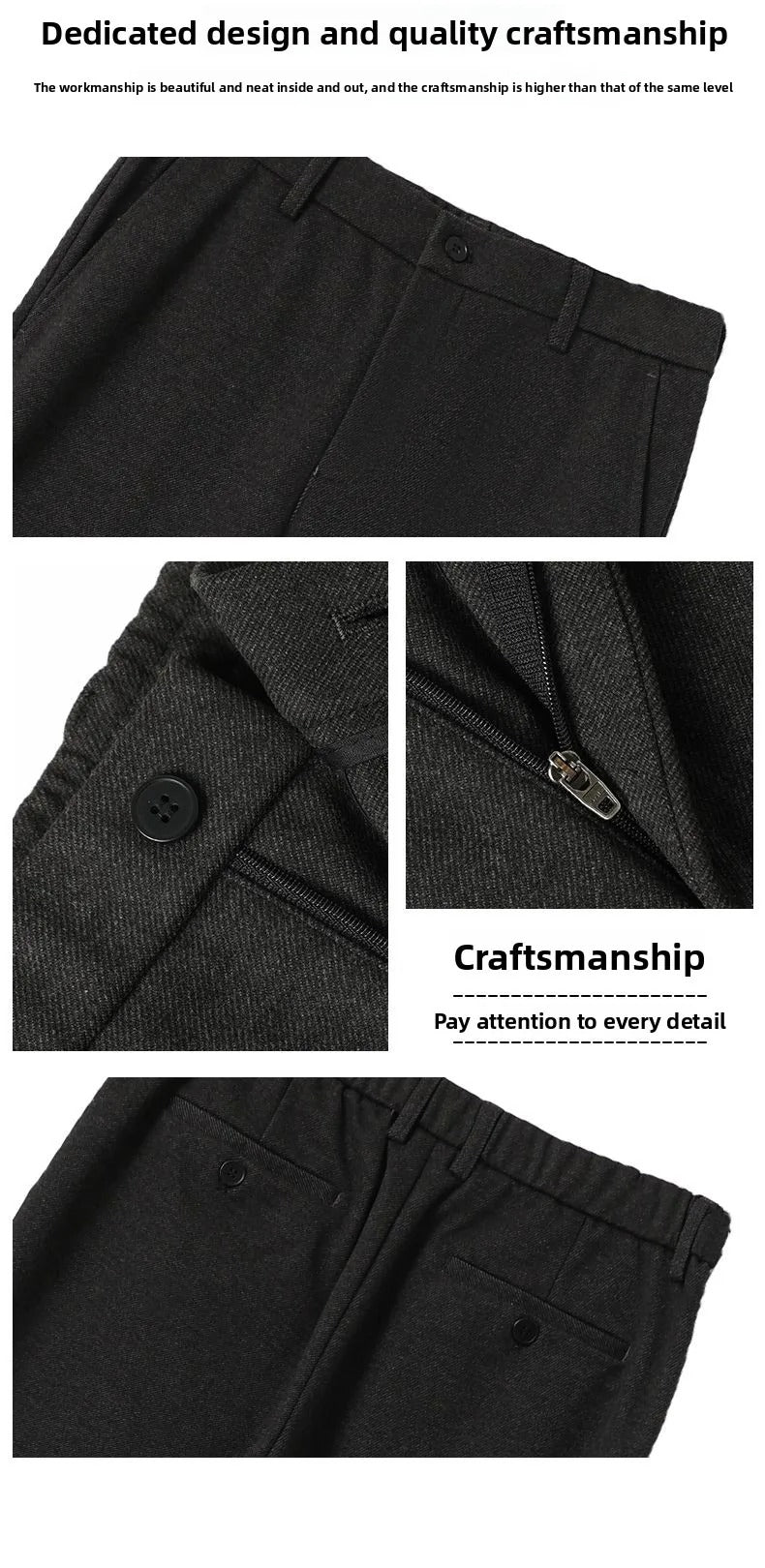  Best Autumn Winter Loose Trousers Men Formal Suit Pants n USA