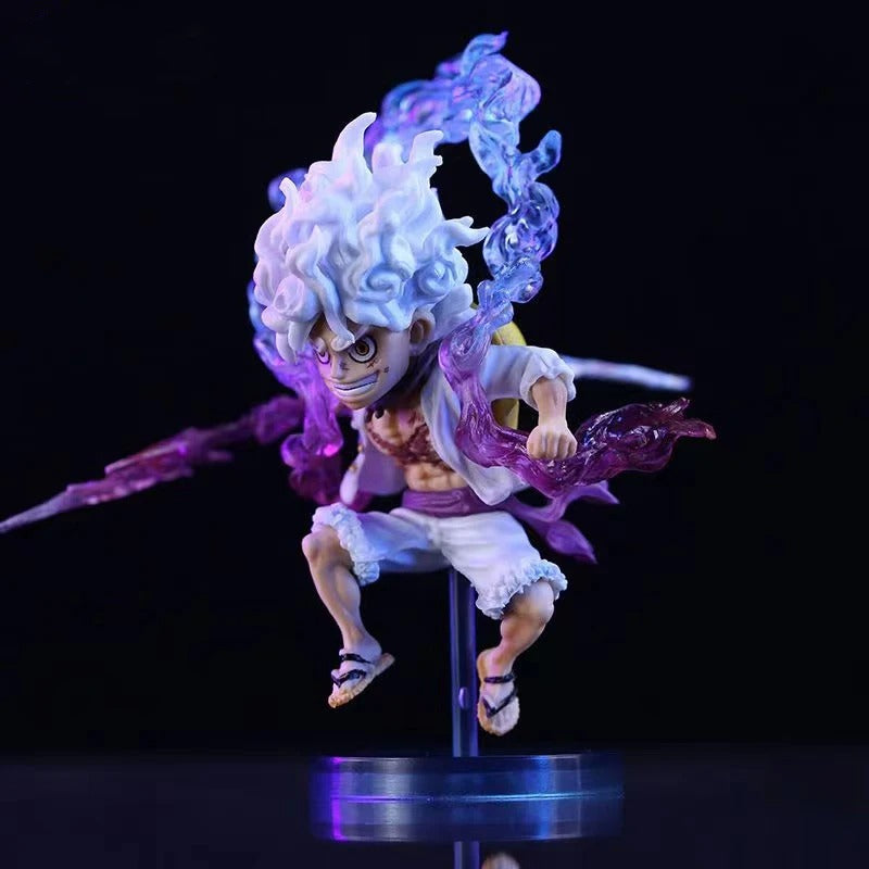 10cm Luffy Gear 5 Sun God Nika Action Figure – Anime PVC Collectible Statue Toy from One Piece