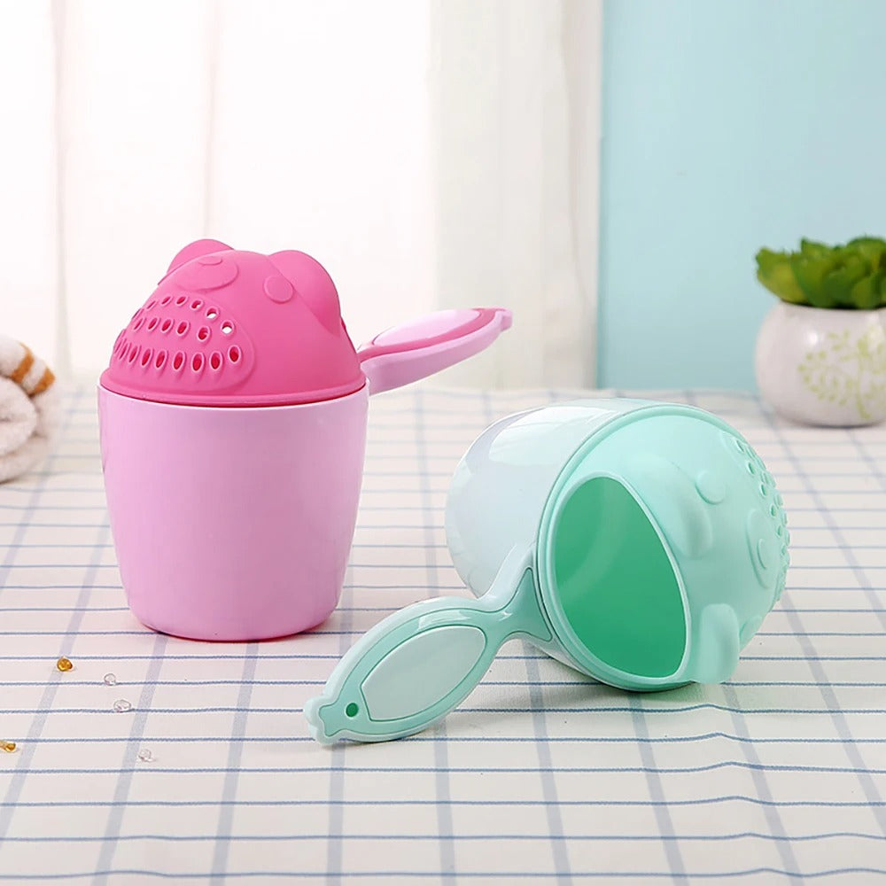 Best Cute Cartoon Baby Bath Cap & Shampoo Rinse Cup in USA