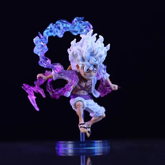 10cm Luffy Gear 5 Sun God Nika Action Figure – Anime PVC Collectible Statue Toy from One Piece
