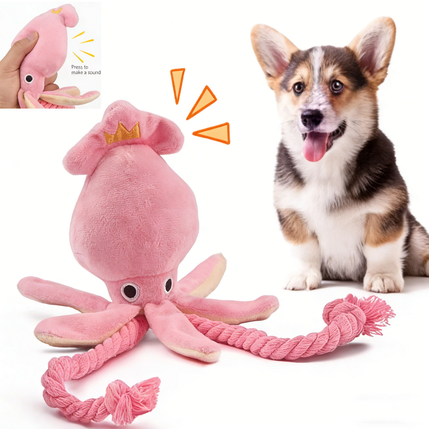 Best Interactive Dog & Cat Octopus Rope Toy in USA