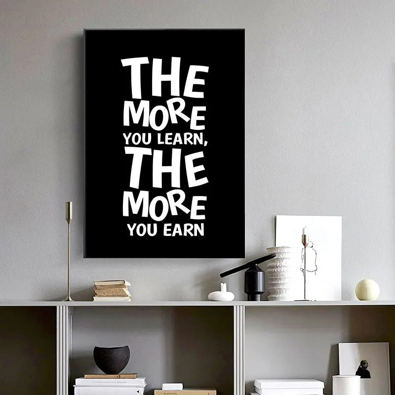 Best Black & White Inspirational Quotes Canvas Art in USA