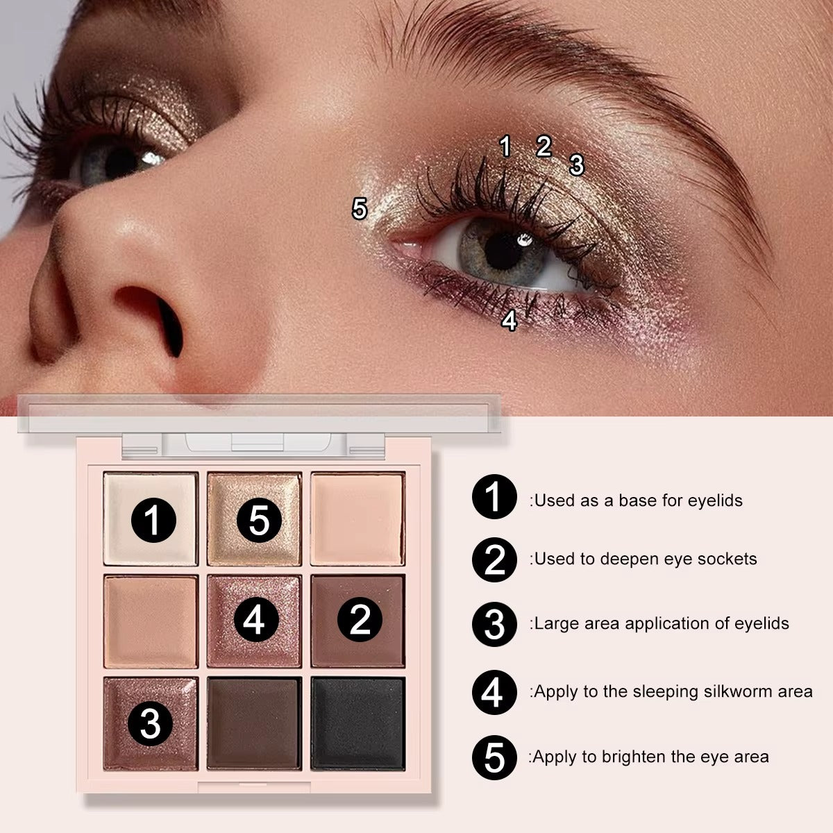 Best 9-Color Mini Eyeshadow Palette in USA