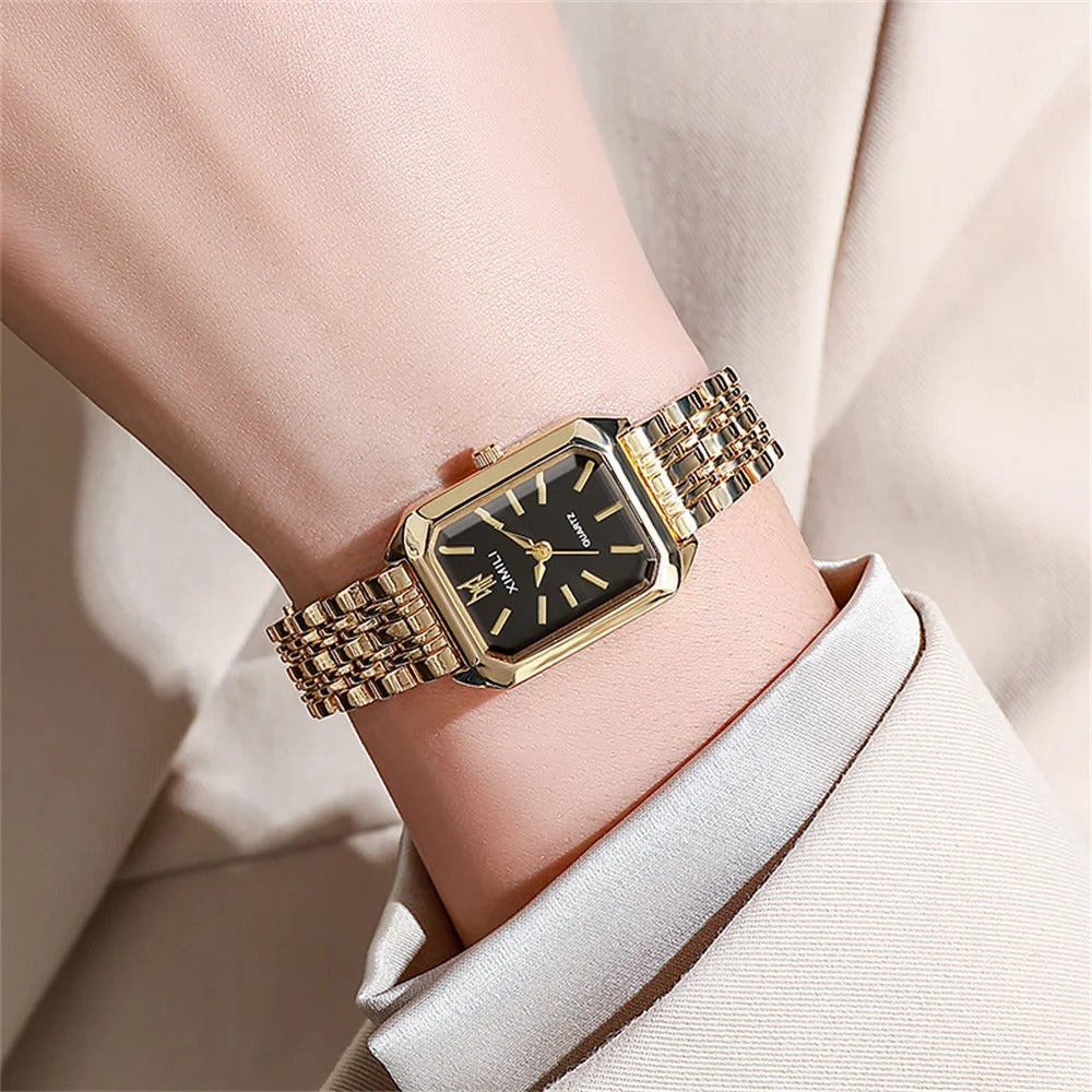 Best Luxury Women’s Gold Plated Square Watch in USA